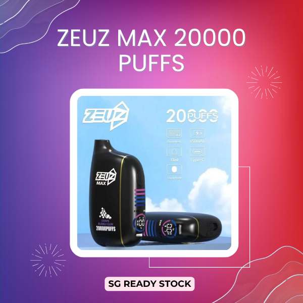 Zeuz Max 20000 Puffs Disposable Vape Device Main View