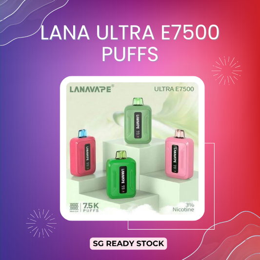 Lana Ultra E7500 Puffs Smart Display Disposable Vape Device
