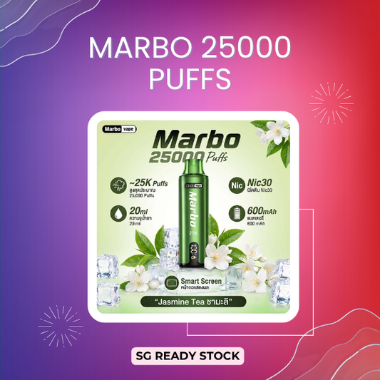MARBO 25000 Puffs Disposable Vape Smart Device Front View