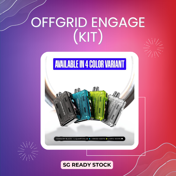ASDF Offgrid Engage Open Pod Starter Kit with device and replacement cartridges