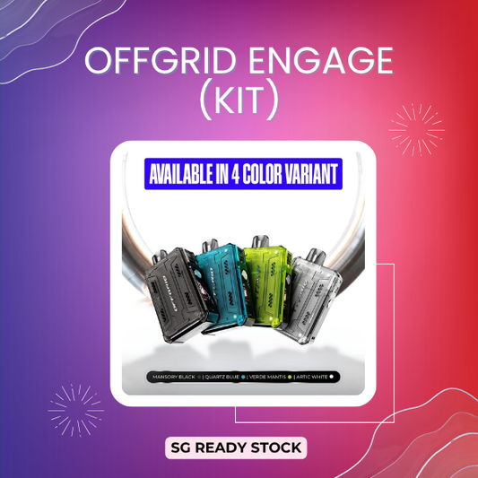 ASDF Offgrid Engage Open Pod Starter Kit with device and replacement cartridges
