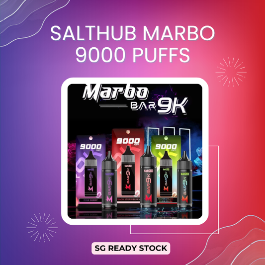 Salthub Marbo Bar 9000 Puffs rechargeable disposable vape device main view