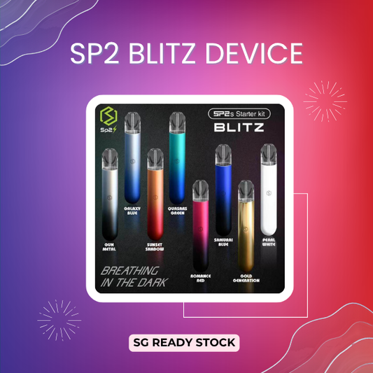 SP2 Blitz Vape Device Premium Pod Kit 8 Colors Available