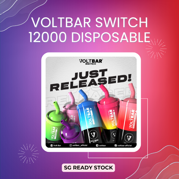 Voltbar Switch 12000 Puffs Cartridge Pod replacement flavor refill with gradient design